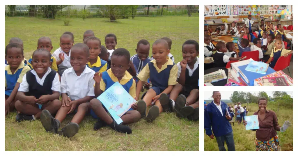 Children with The Wish Trees by environmental children's author Andrea Koehle Jones